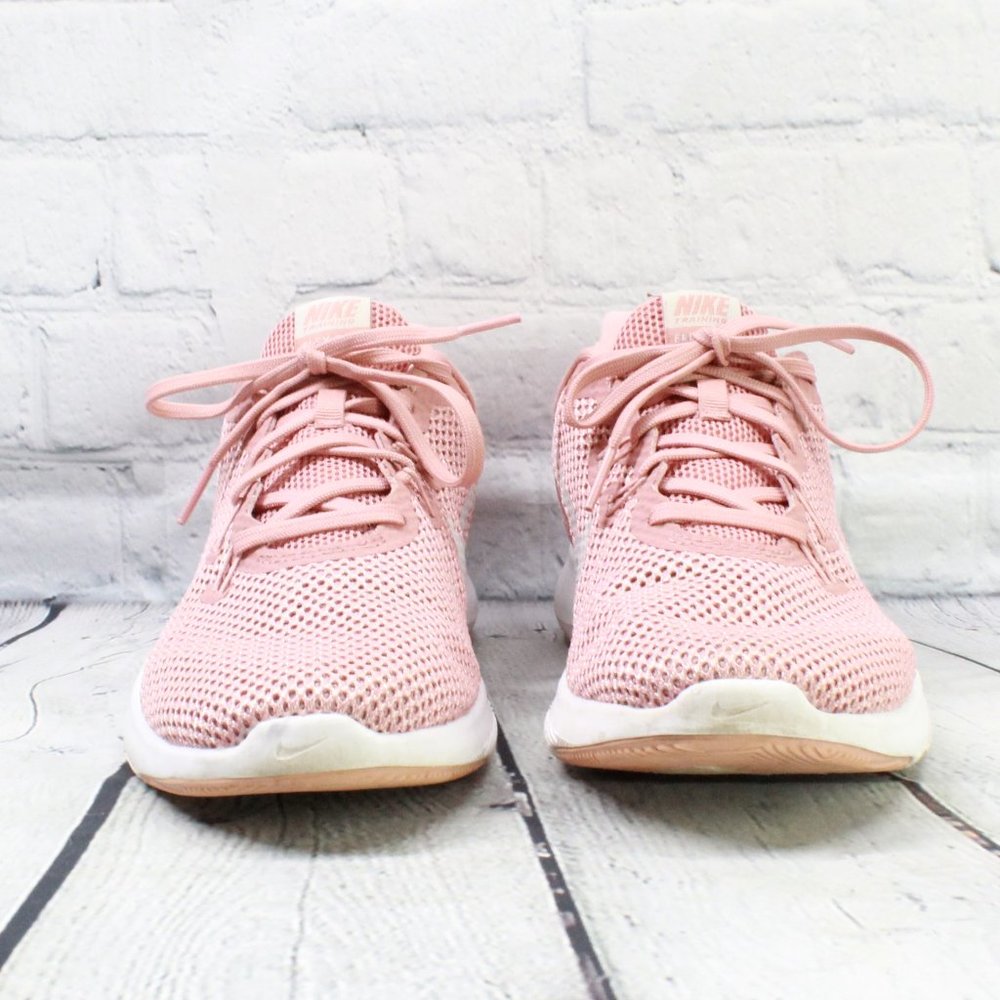 Nike Flex Trainer 7 Pink Mesh Lightweight Breathable Cross Training Shoe Size 9 - Picture 4 of 9